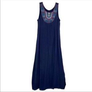 As U Wish Embroidered Boho Maxi Dress